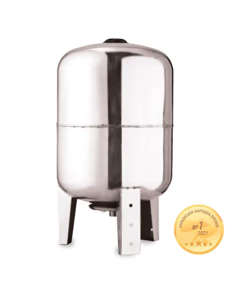 Гидроаккумулятор для воды Aquatica 779113 VT50SS, 50 литров, вертикальный, нержавеющая сталь - 1 Гидроаккумулятор для воды Aquatica 779113 VT50SS, 50 литров, вертикальный, нержавеющая сталь - 1