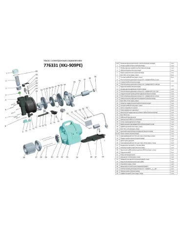 Поверхностный насос центробежный Leo 776331, 0.9 кВт - 2