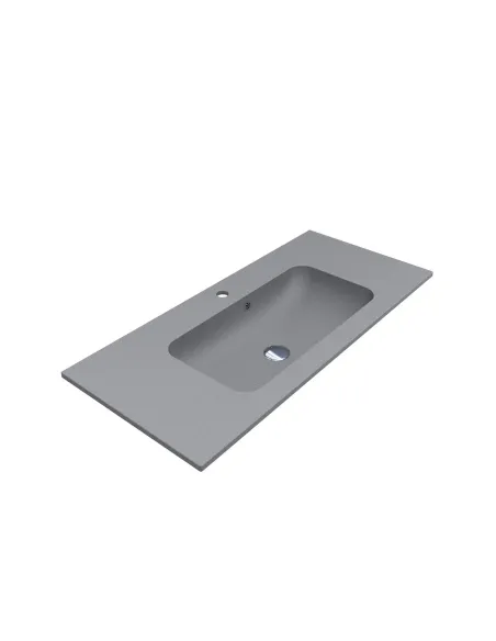 Умивальник для ванної Miraggio Della 1000 Mirastone Gray, 450х1000х131 мм - 1