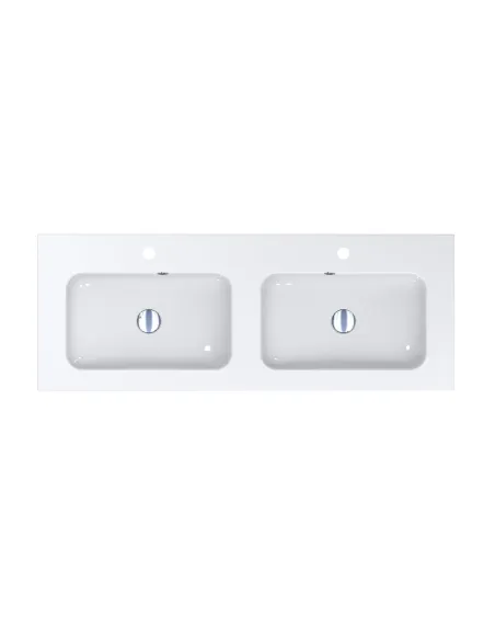 Умивальник для ванної Miraggio Della 1200 Double, дві чаші, 450х1201х134 мм - 4