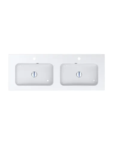 Умивальник для ванної Miraggio Della 1100 Double, дві чаші, 451х1101х134 мм - 4