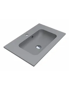 Умивальник для ванної Miraggio Della 700 Mirastone Gray, 450х700х134 мм - 1