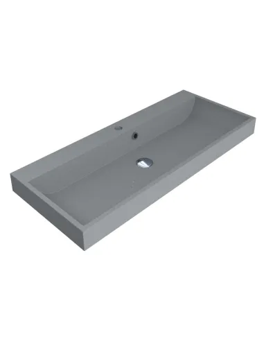 Умивальник для ванної Miraggio Varna 1000 Mirastone Gray, 418х994х125 мм - 1
