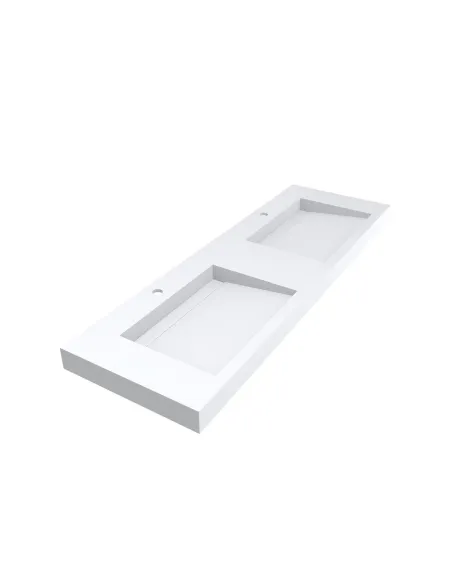 Умывальник для ванной Miraggio Agness 1500 Mirasoft, две чаши, 479х1505х140 мм - 1