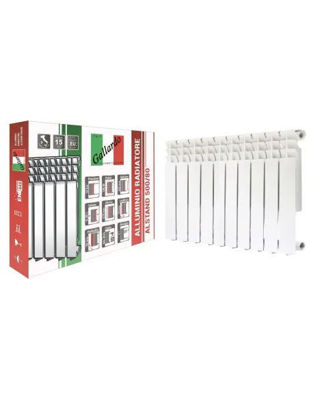 Секция алюминиевого радиатора Gallardo Alstand 500/80 мм (186 Вт) - 1