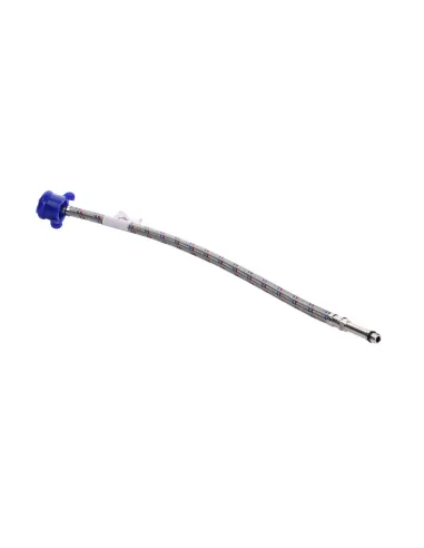 Шланг для душа из нержавеющей стали Solomon HY6201 A М10 х 1/2 длинный штуцер, 1 метра - 2