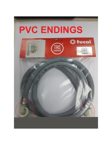 Шланг залива для стиральной машины Tucai 206524 5 м, пластиковая гайка, 3/4 - 2