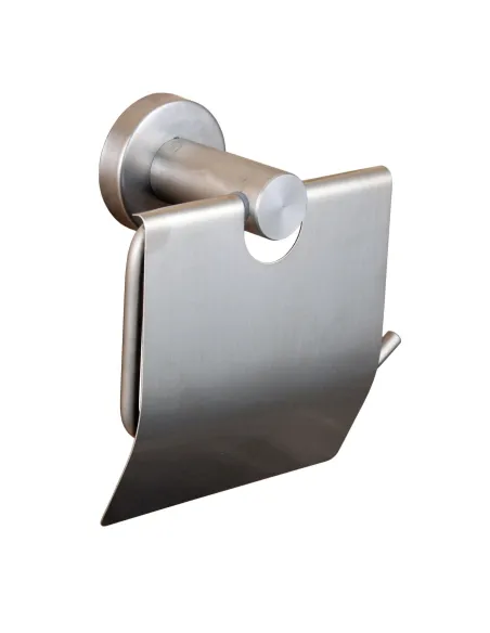 Держатель туалетной бумаги из нержавеющей стали Globus Lux SS 8410 с крышкой - 1