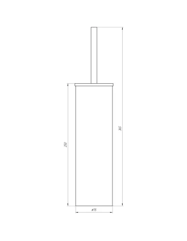 Напольный ершик для унитаза из нержавеющей стали Globus Lux SS 8429B - 2