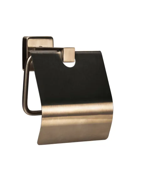 Тримач туалетного паперу Globus Lux SQ 9410 з кришкою, нержавіюча сталь - 1