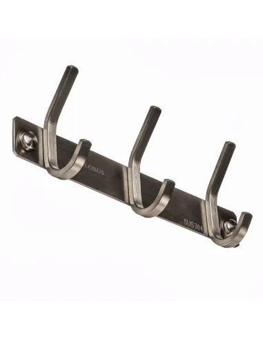 Планка с крючками Globus Lux SQ9435-3 (3х2, нержавіюча сталь-SUS304) - 2