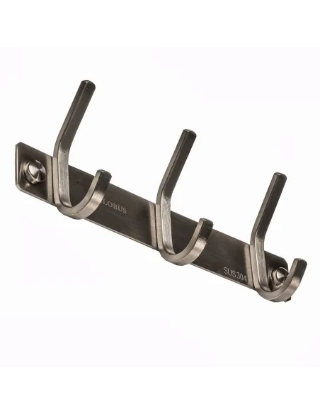 Планка с крючками Globus Lux SQ9435-3 (3х2, нержавіюча сталь-SUS304) - 2