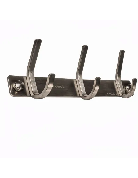 Планка с крючками Globus Lux SQ9435-3 (3х2, нержавіюча сталь-SUS304) - 3