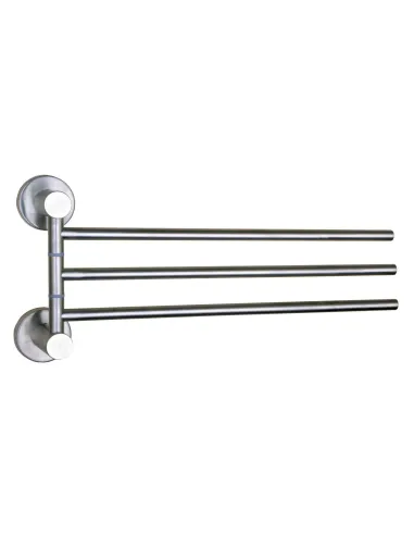 Полотенцетримач Globus Lux SS8431-3 (потрійний, поворотний, 35см, нержавіюча сталь-SUS304) - 2
