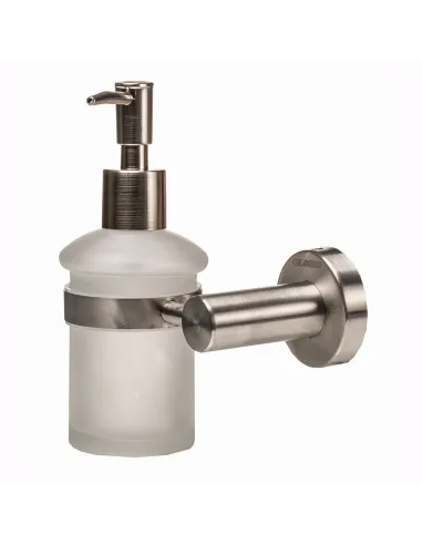 Дозатор жидкого мыла из нержавеющей стали Globus Lux SS 8433 матовое стекло - 2