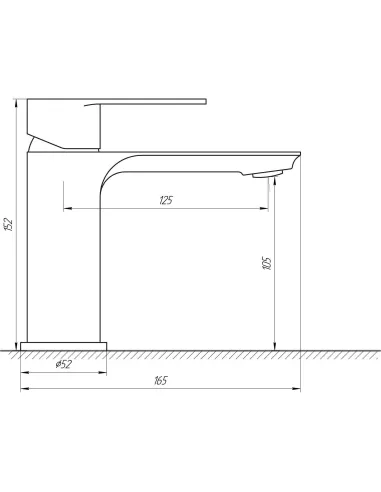Змішувач для умивальника Globus Lux GLO-0101 Ontario - 7