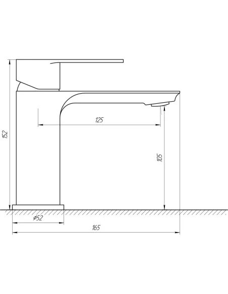 Змішувач для умивальника Globus Lux GLO-0101 Ontario - 7