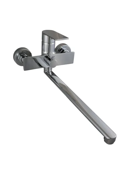 Смеситель для ванны с душем Globus Lux Niagara GLN-0208 поворотный гусак 350 мм, европереключение - 1