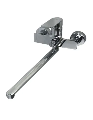 Смеситель для ванны с душем Globus Lux Niagara GLN-0208 поворотный гусак 350 мм, европереключение - 3