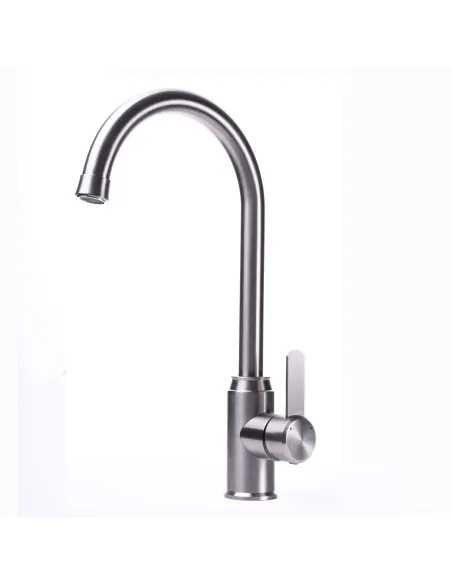 Смеситель для кухни MixMIRA MS2-203S Modern (боковой, нержавейка, гайка) - 1