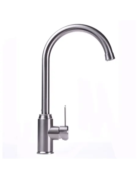 Смеситель для кухни MixMIRA MS2-203S Modern (боковой, нержавейка, гайка) - 2