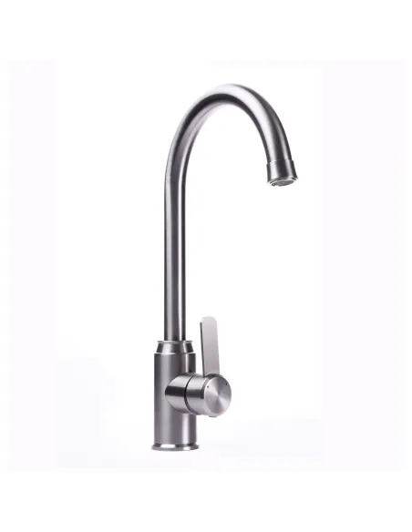 Смеситель для кухни MixMIRA MS2-203S Modern (боковой, нержавейка, гайка) - 3