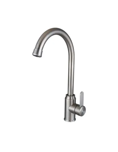 Смеситель для кухни MixMIRA MS2-203S Modern (боковой, нержавейка, гайка) - 4