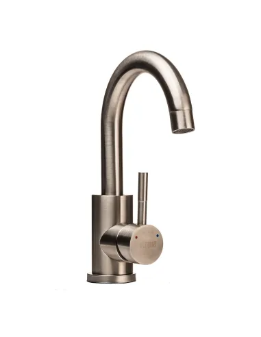 Змішувач для умивальника Globus Lux SBT1-101S Alpen (боковий, нержавіюча сталь, гайка) - 4