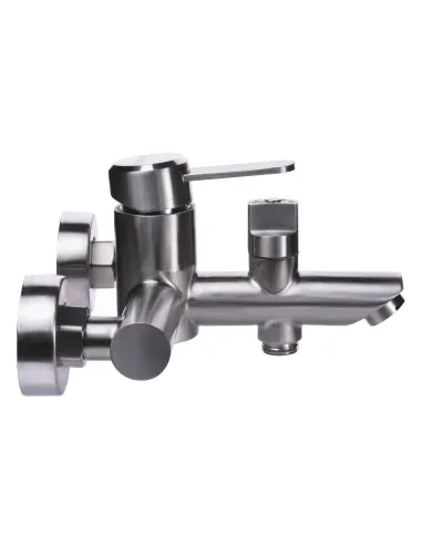 Смеситель для ванны с душем Globus Lux Wien SBT2-102NE европереключение, нержавеющая сталь - 3