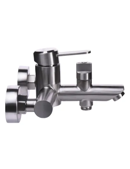 Смеситель для ванны с душем Globus Lux Wien SBT2-102NE европереключение, нержавеющая сталь - 3