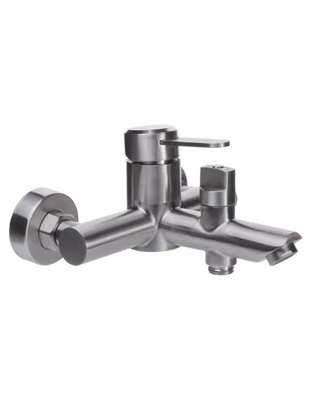 Смеситель для ванны с душем Globus Lux Wien SBT2-102NE европереключение, нержавеющая сталь - 4