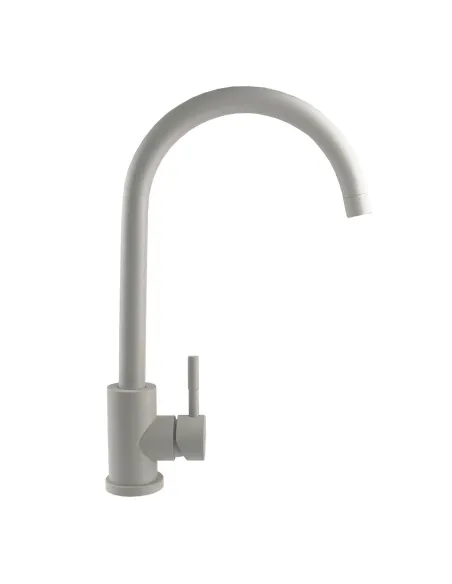 Смеситель для кухни MixMIRA MS1-203S Terra (бежевый, боковой, нержавейка, гайка) - 1