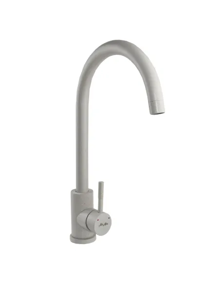 Смеситель для кухни MixMIRA MS1-203S Terra (бежевый, боковой, нержавейка, гайка) - 2