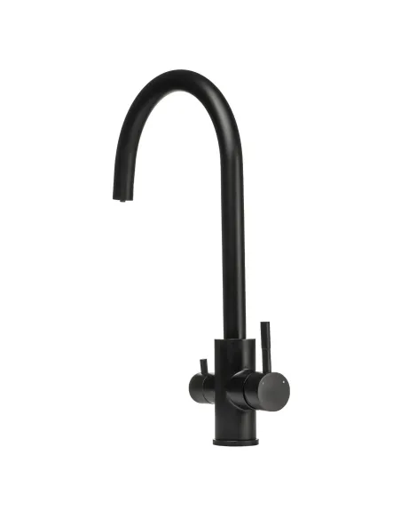 Смеситель для кухни MixMIRA MS-0333-BB (черный, боковой, под осмос, нержавейка, гайка) - 2