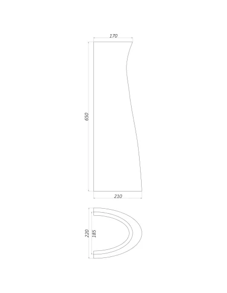 Пьедестал для умывальника Днепрокерамика - 4