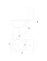 Унитаз-компакт Днепрокерамика Лидо ш-1316-1318-0113, боковое подведение, горизонтальный выпуск - 5