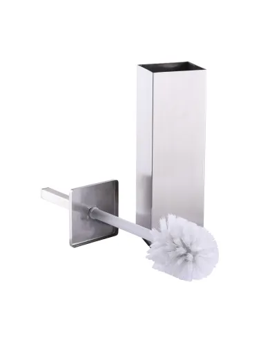 Напольный ершик для унитаза из нержавеющей стали Globus Lux SQ 9429B квадратный - 3
