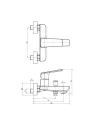 Змішувач для ванни Topaz Lexi-TL-21101-H57-0 (D35, хром) - 5