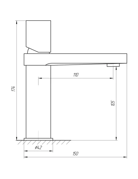 Смеситель для раковины в ванной Topaz Sardinia TS 08201-H30 хром - 5