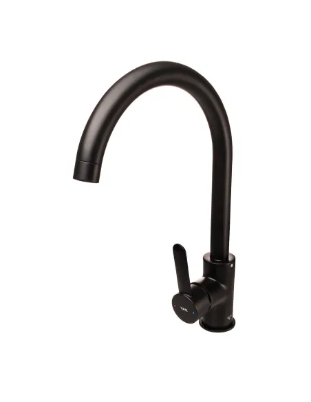 Смеситель для кухни из латуни Topaz Corsica TC 8809-H48-BL черный матовый - 4