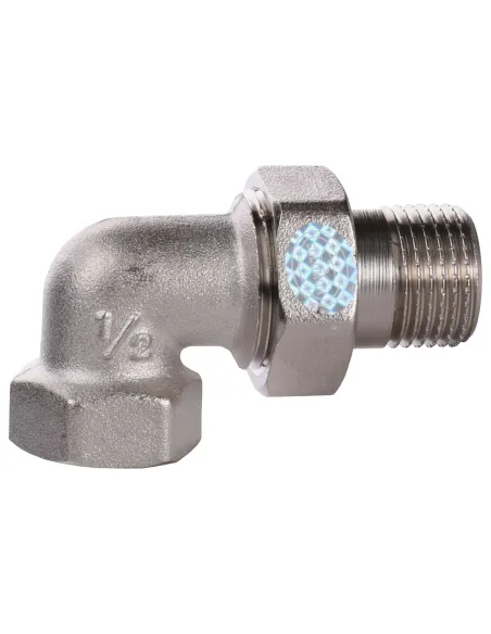 Сгон-американка никелевая угловая Solomon 1600 1/2 дюйма - 3