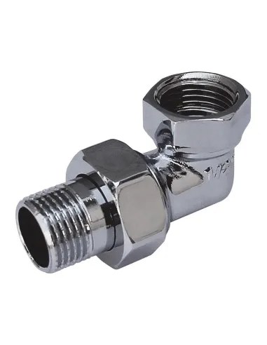 Сгон-американка хромированная угловая Solomon 1600 1/2 дюйма - 2