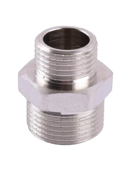 Ниппель никелированный Selba SL8808 1/2х3/8, нн - 1 Ниппель никелированный Selba SL8808 1/2х3/8, нн - 1