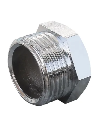 Заглушка хромированная Solomon 4001 3/4 дюйма с наружней резьбой - 4