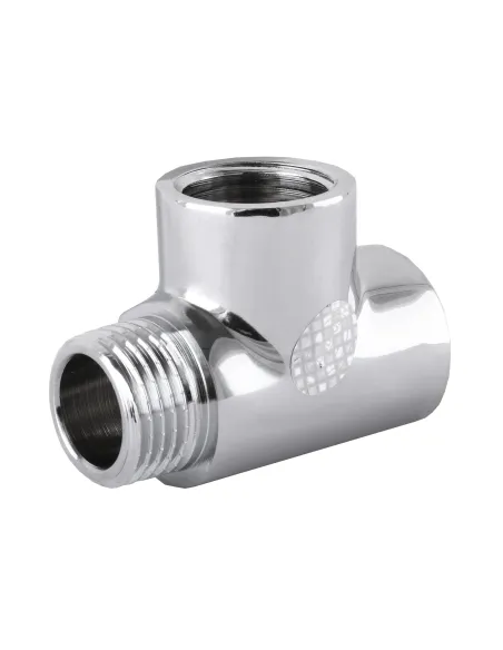 Тройник хромированный Solomon 8202 1/2 дюйма ВВН - 1