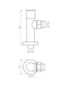 Кран вентильный угловой Solomon Lux 7777 1/2 дюйма хром, 2 шт - 4