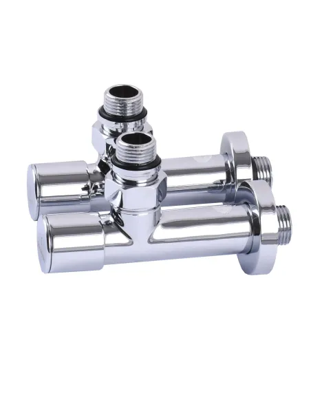 Кран вентильный угловой Solomon Lux 7777 1/2 дюйма хром, 2 шт - 5
