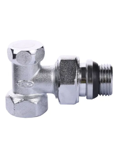 Кран для радіатора вентильний кутовий Solomon 160405 1/2 з ущільнювачем, під ключ - 1