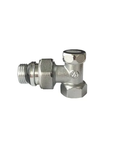 Кран для радіатора вентильний кутовий Solomon 160405 1/2 з ущільнювачем, під ключ - 3