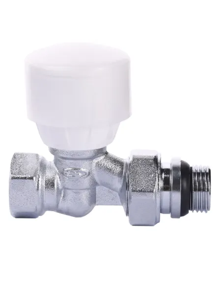 Кран для радіатора вентильний прямий Solomon 161404 1/2 з ущільнювачем, ручний - 1